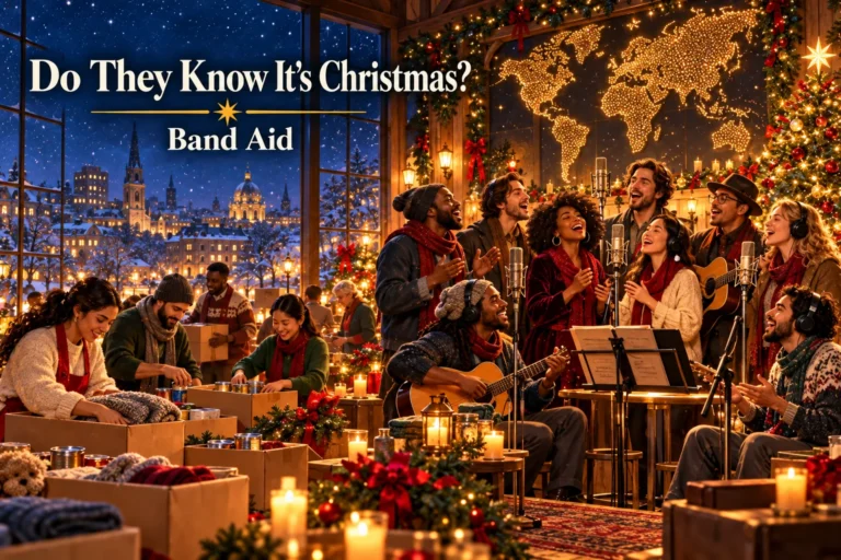 Do They Know It’s Christmas? by Band Aid – musicians unite for a festive charity recording.