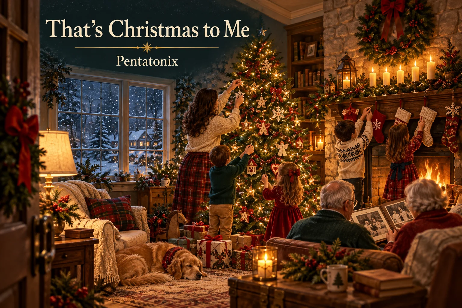 That’s Christmas to Me – a family decorates the tree and shares treasured holiday memories together.