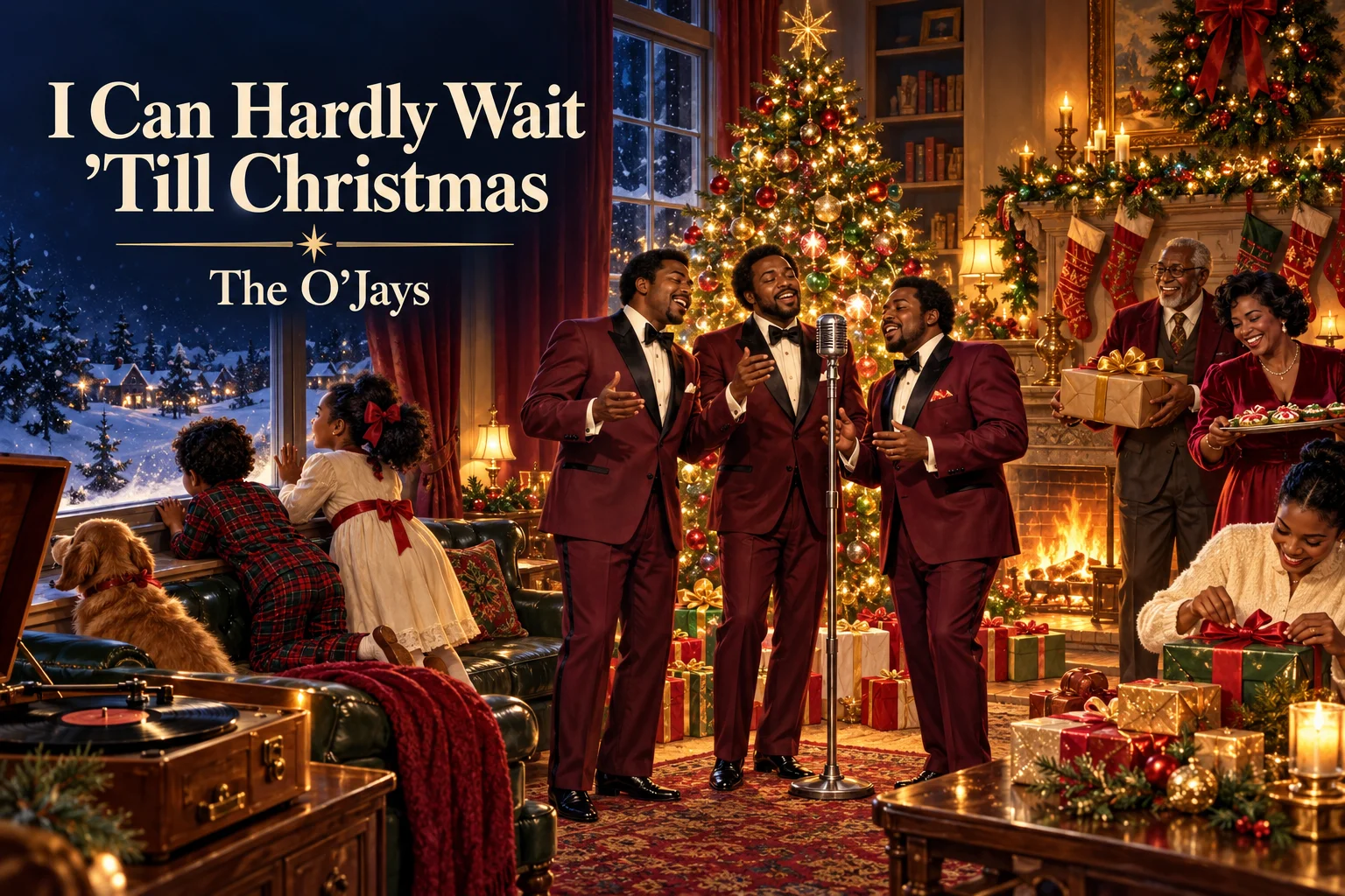 I Can Hardly Wait 'Till Christmas – family celebrates with joyful holiday singers.
