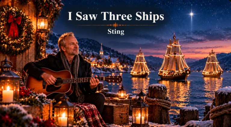 I Saw Three Ships – guitarist watches three illuminated sailing ships arrive on Christmas night.