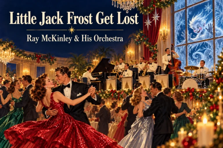 Little Jack Frost Get Lost: couples dance while a Christmas orchestra keeps frost outside.