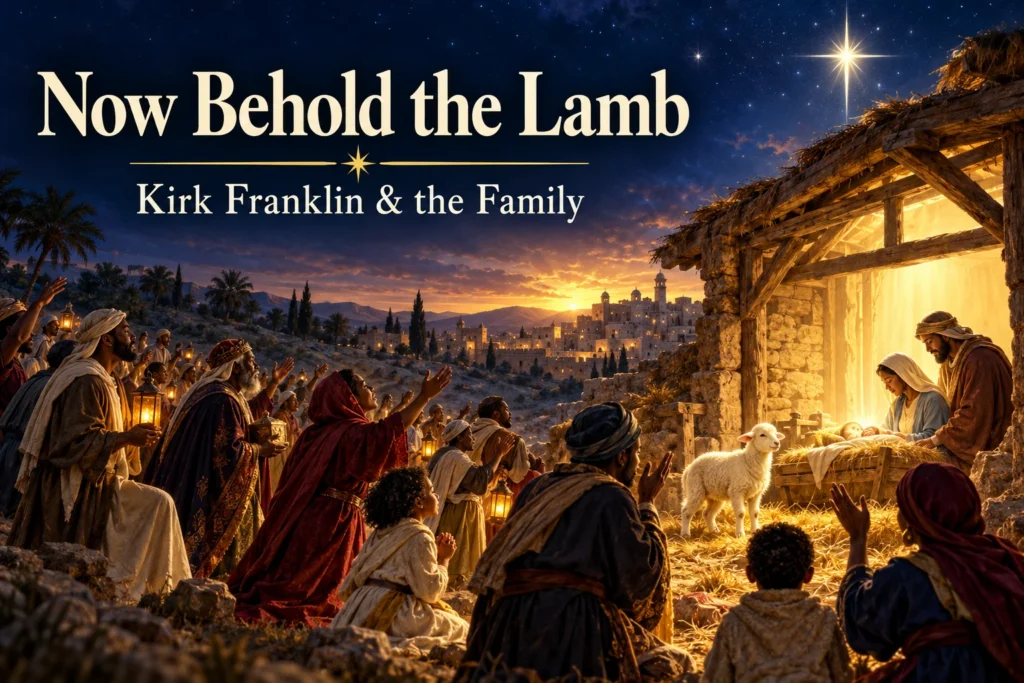 "“Now Behold the Lamb” is a Christmas gospel song performed by Kirk Franklin & the Family. The song reflects Franklin’s gospel style, combining contemporary arrangements with themes of Christian faith and worship. It focuses on the religious meaning of Christmas rather than the secular traditions often associated with the holiday. The song centers on Jesus Christ as the Lamb of God and reflects on the significance of his birth. Its lyrics connect the Nativity with themes of salvation, hope and God’s love. Through gospel expression, the song presents Christmas as a celebration of faith and the spiritual importance of Christ’s coming. Kirk Franklin’s energetic gospel approach gives the song a powerful and worshipful atmosphere. Its connection to Christmas comes directly from the Christian belief surrounding Jesus’ birth and purpose. “Now Behold the Lamb” represents the devotional side of Christmas music, encouraging listeners to reflect on the religious foundation of the holiday."